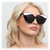 Linda Farrow - 871 C1 Cat Eye Sunglasses - Black White - Linda Farrow Eyewear