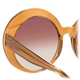 Linda Farrow - 844 C4 Oversized Sunglasses - Tobacco - Linda Farrow Eyewear