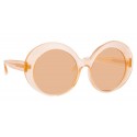 Linda Farrow - 844 C3 Oversized Sunglasses - Peach - Linda Farrow Eyewear