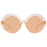 Linda Farrow - 844 C3 Oversized Sunglasses - Peach - Linda Farrow Eyewear