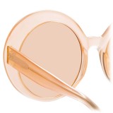 Linda Farrow - 844 C3 Oversized Sunglasses - Peach - Linda Farrow Eyewear