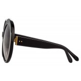 Linda Farrow - 844 C1 Oversized Sunglasses - Black - Linda Farrow Eyewear