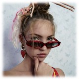 Linda Farrow - 960 C2 Angular Sunglasses - Red - Linda Farrow Eyewear - Dazed Lila Moss Official