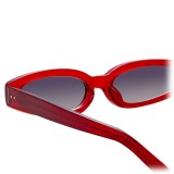 Linda Farrow - 960 C2 Angular Sunglasses - Red - Linda Farrow Eyewear - Dazed Lila Moss Official