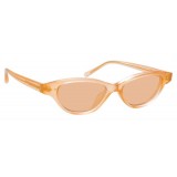 Linda Farrow - 965 C5 Cat Eye Sunglasses - Peach - Linda Farrow Eyewear