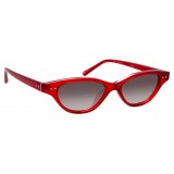 Linda Farrow - 965 C3 Cat Eye Sunglasses - Crimson - Linda Farrow Eyewear