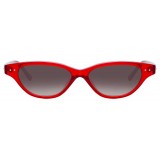 Linda Farrow - 965 C3 Cat Eye Sunglasses - Crimson - Linda Farrow Eyewear