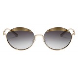 Bulgari - B.ZERO1 - Oval Sunglasses B.Stripe - Semi-Rimeless - Black - B.ZERO1 Collection - Bulgari Eyewear