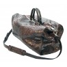 Garage par Reveil - Voyager Bag - Borsa in Pitone - Marrone Nero - Handmade in Italy - Accessorio di Alta Qualità Luxury