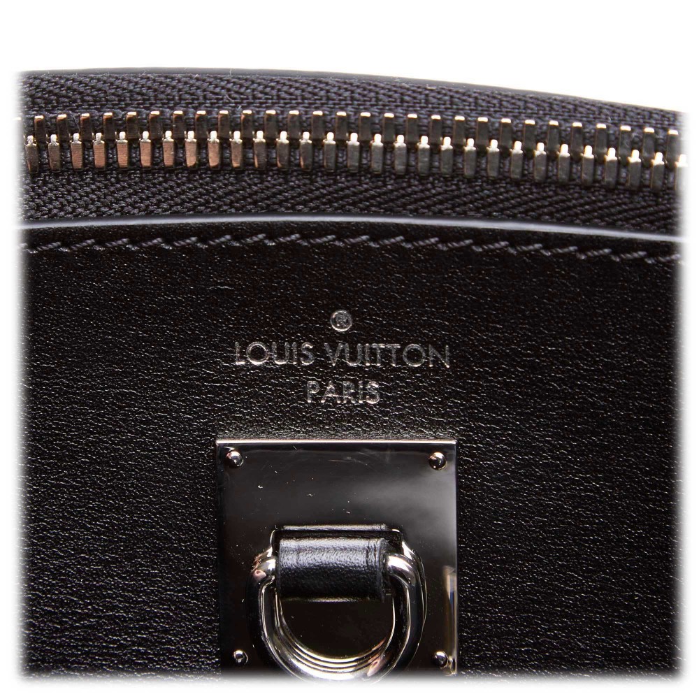 Louis Vuitton City Steamer MM Handbag Brown And Creme Grain Calf