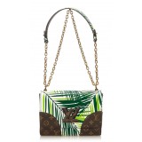 Louis Vuitton Vintage - Cruise Twist MM Bag - Green, Multi - Leather with Monogram Canvas Handbag - Luxury High Quality
