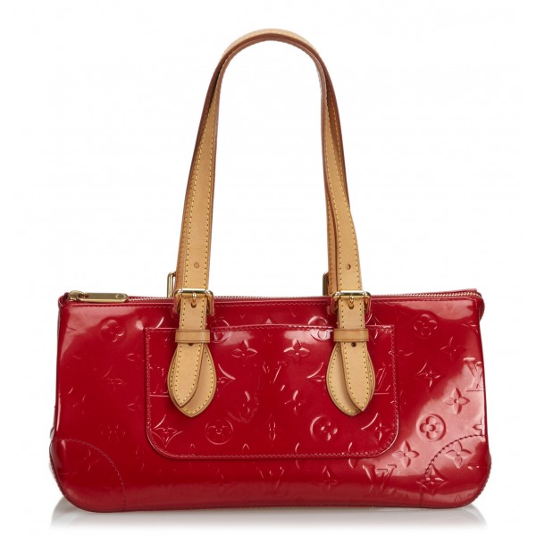 Louis Vuitton Vintage Vernis Rosewood Bag Rossa Borsa In Pelle Vernis Alta Qualita Luxury Avvenice