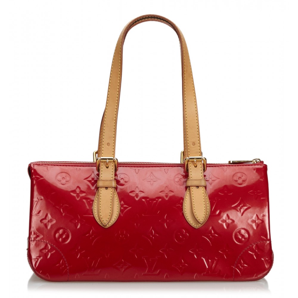 Louis Vuitton Monogram Vernis Rosewood Avenue M93510 Red Leather