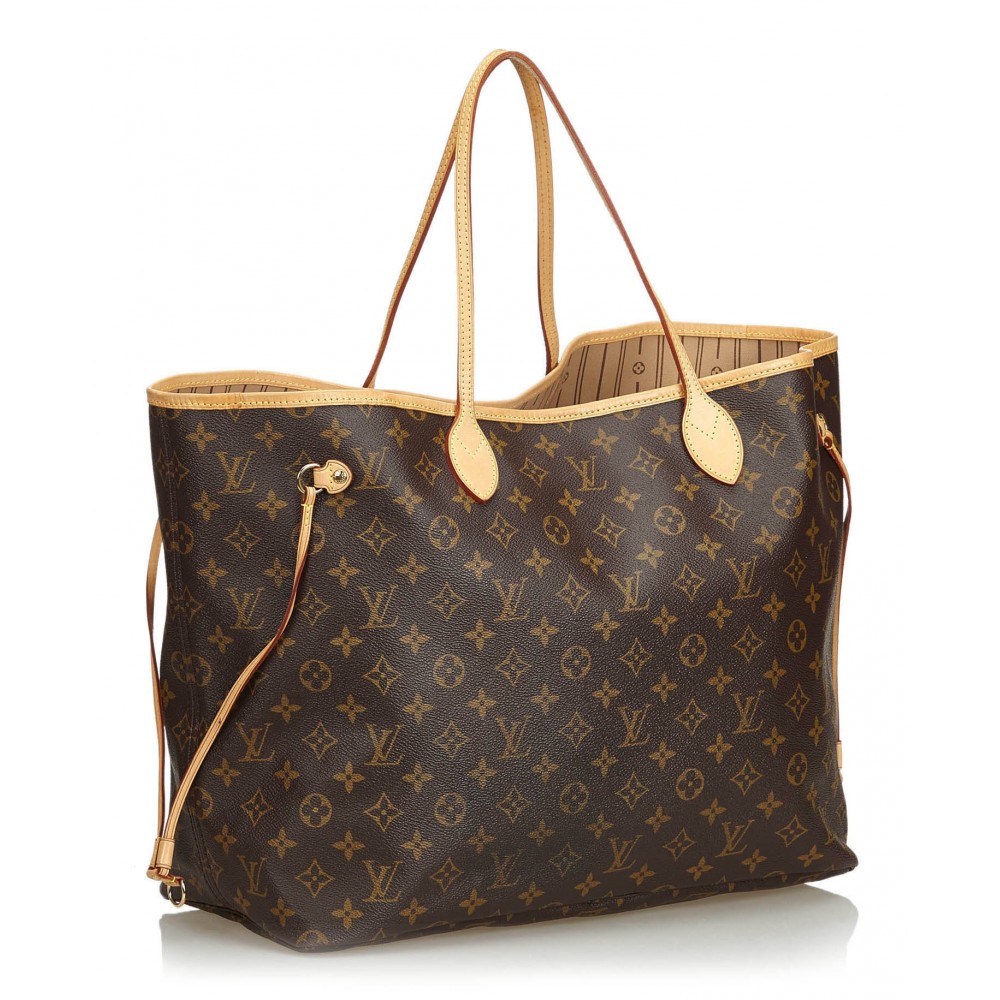 Louis Vuitton Vintage - Neverfull GM Bag - Brown - Monogram Canvas and Leather Handbag - Luxury ...
