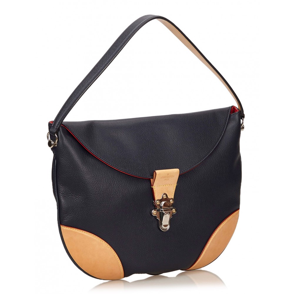 Louis Vuitton Vintage - Moon Besace GM Bag - Black & Brown - Taiga Leather and Leather Handbag ...
