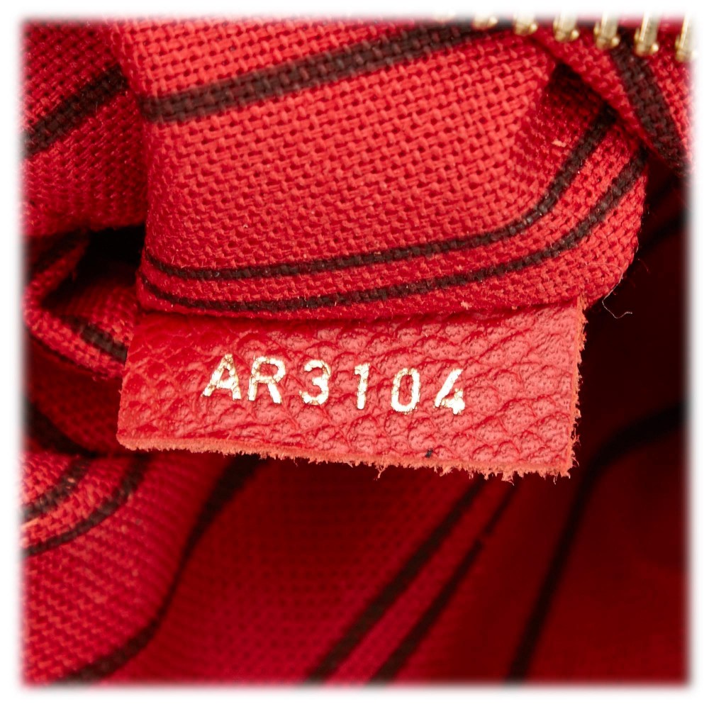 M41167 Louis Vuitton Monogram Empreinte Bastille MM- Red