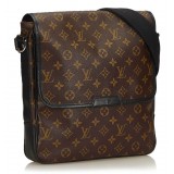 Louis Vuitton Vintage - Macassar Bass MM Bag - Brown - Monogram Canvas and Leather Shoulder Bag - Luxury High Quality