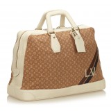Louis Vuitton Vintage - Mini Lin Initiales Isfahan Travel Bag - Brown Camel - Fabric and Leather Handbag - Luxury High Quality