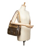 Louis Vuitton Vintage - Monogram Hudson GM Bag - Marrone - Borsa in Pelle e Tela Monogramma - Alta Qualità Luxury