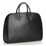 Louis Vuitton Vintage - Epi Sorbonne Bag - Nera - Borsa in Pelle Epi e Pelle - Alta Qualità Luxury