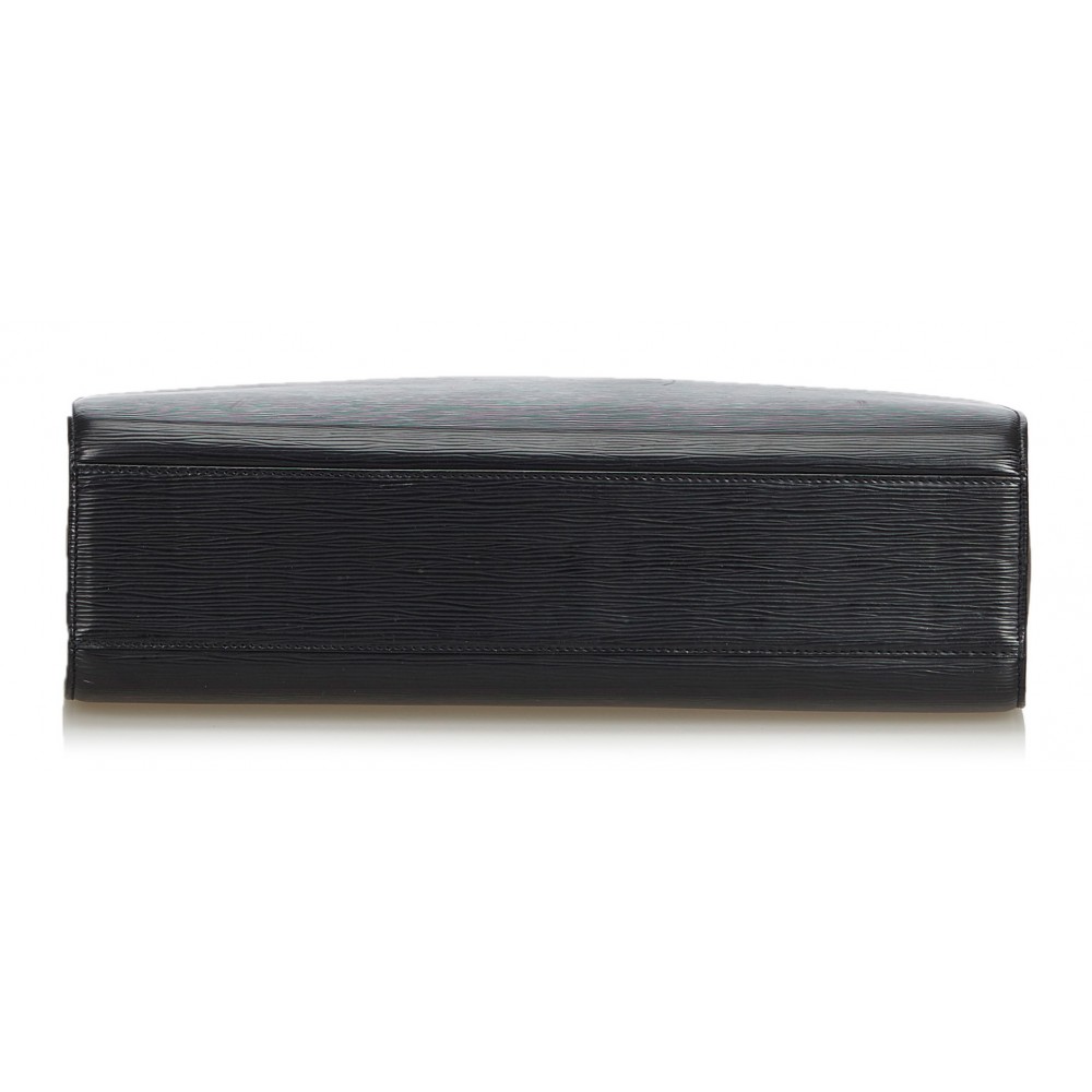 Louis Vuitton Black Epi Leather Sorbonne Briefcase Louis Vuitton