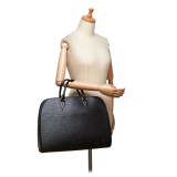 Louis Vuitton Vintage - Epi Sorbonne Bag - Nera - Borsa in Pelle Epi e Pelle - Alta Qualità Luxury