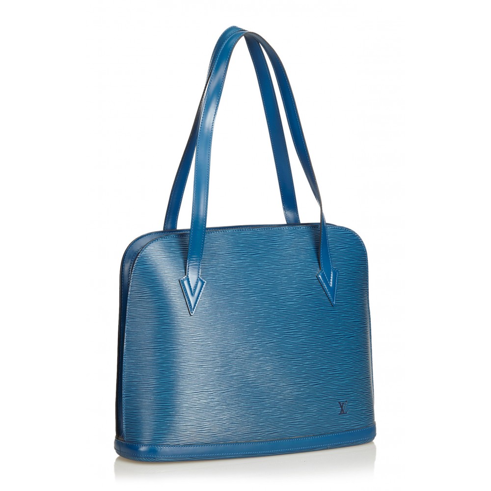 Louis Vuitton Vintage Louis Vuitton Lussac Blue Epi Leather Large
