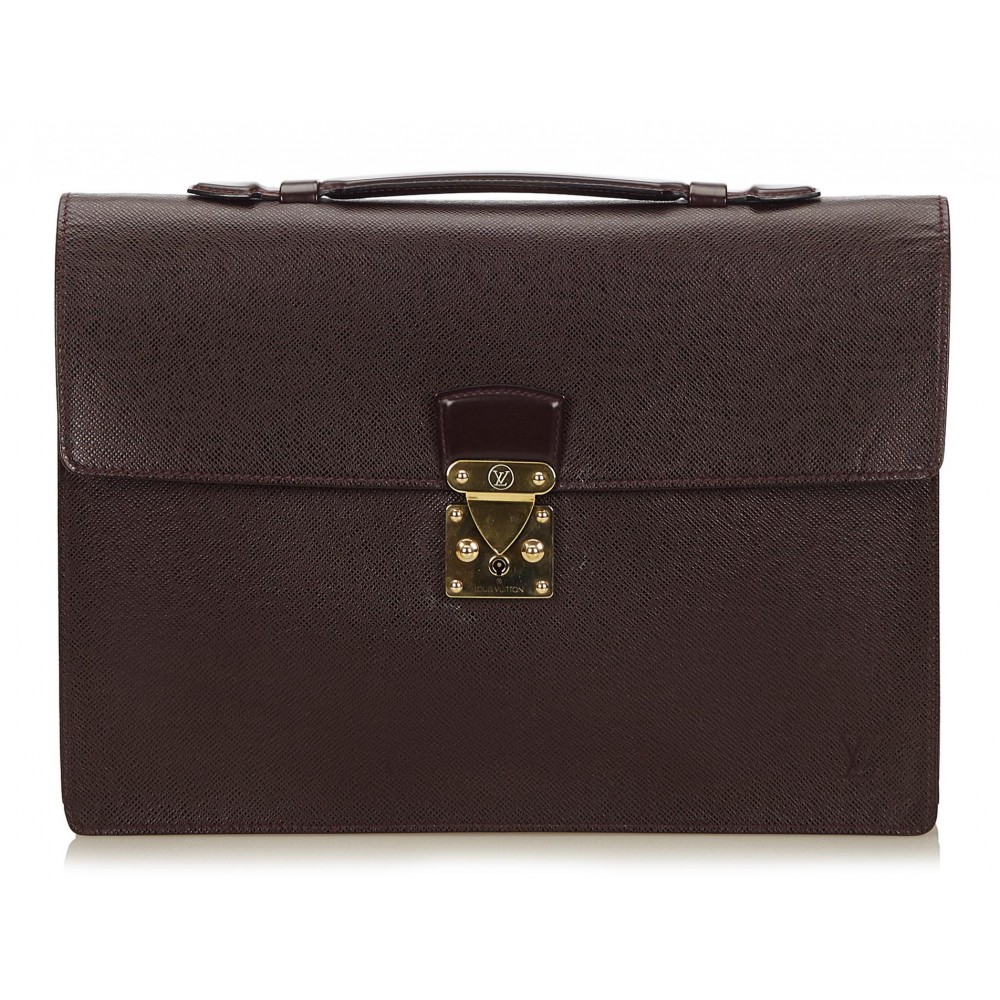 Louis Vuitton Vintage - Serviette Kourad Briefcase - Black - Leather ...