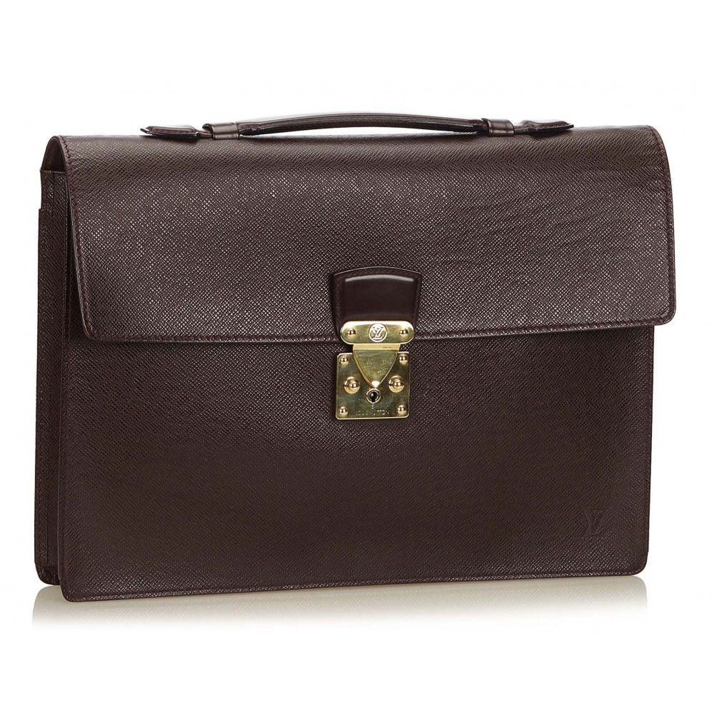 Louis Vuitton Vintage - Serviette Kourad Briefcase - Black - Leather and  Taiga Leather Briefcase - Luxury High Quality - Avvenice