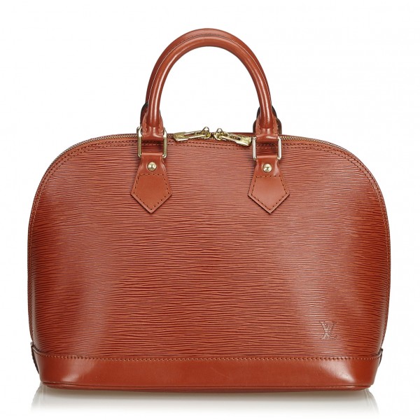 Louis Vuitton Vintage - Epi Alma PM Bag - Marrone - Borsa in Pelle Epi e Pelle - Alta Qualità Luxury