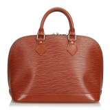 Louis Vuitton Vintage - Epi Alma PM Bag - Brown - Leather and Epi Leather Handbag - Luxury High Quality