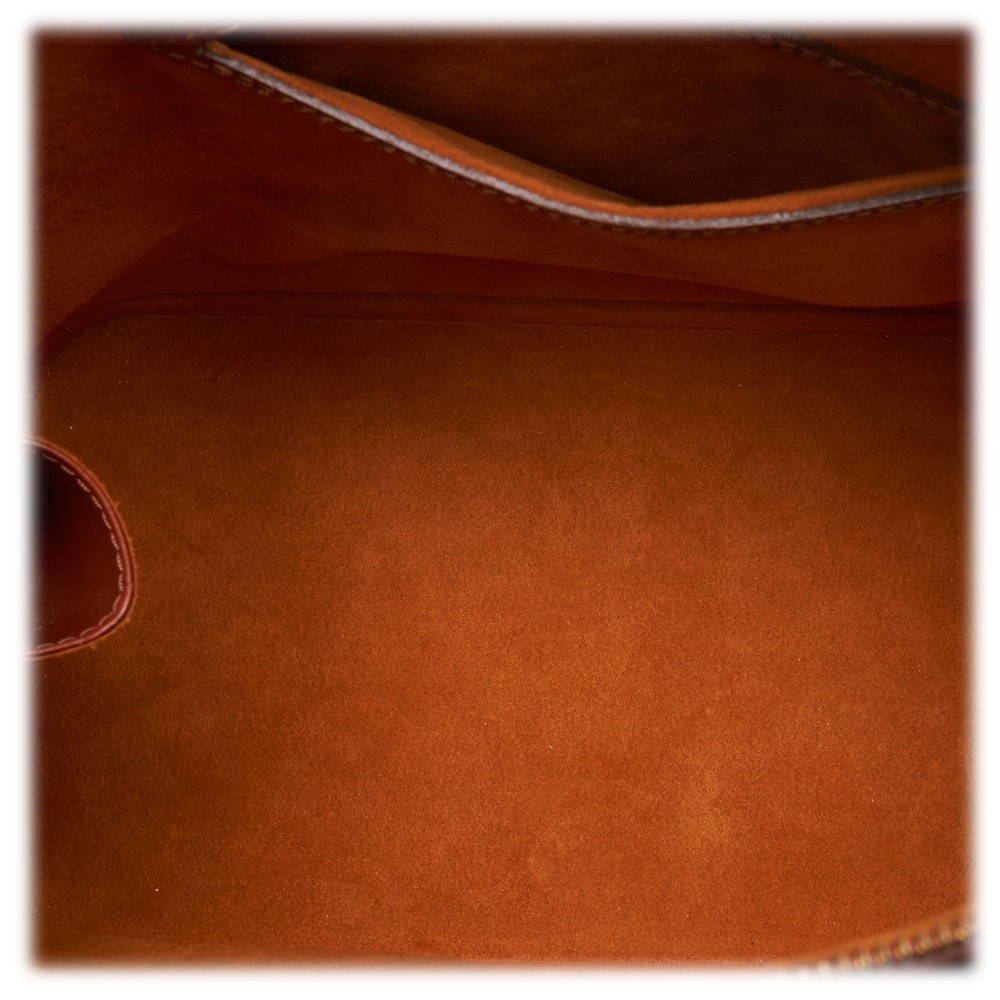 Louis Vuitton Vintage - Epi Alma PM Bag - Dark Brown - Leather and