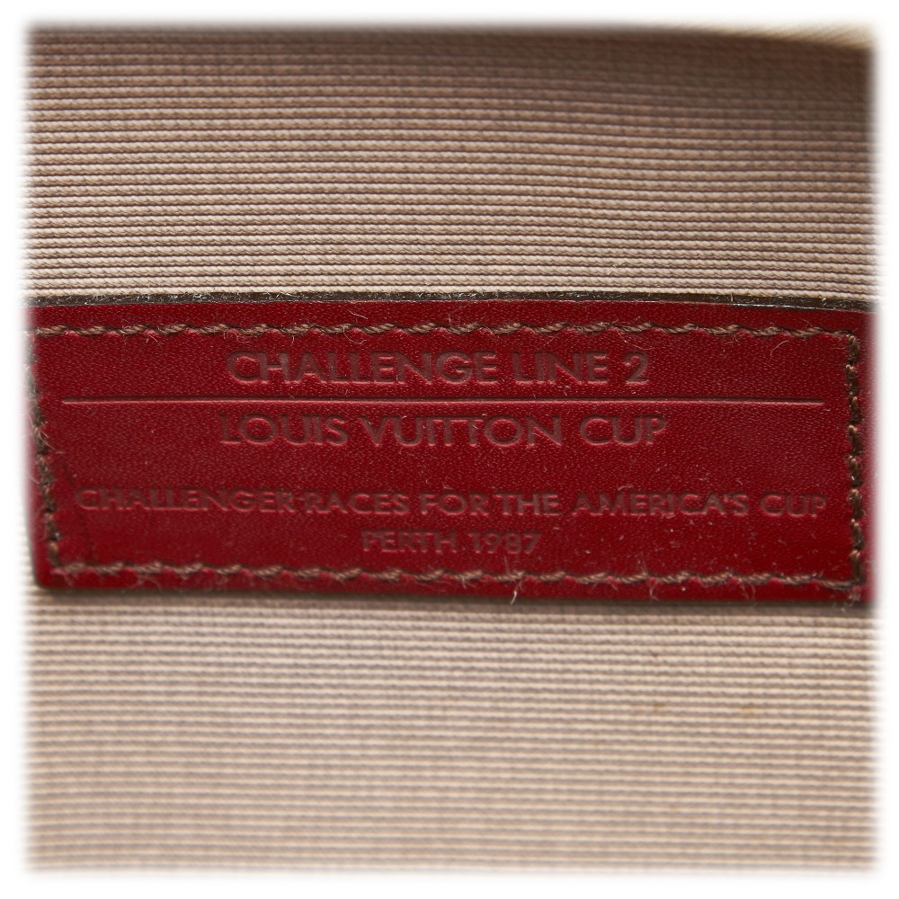 Vintage Louis Vuitton America's Cup 2-Way Garment Cover Red Coated Canvas  Travel