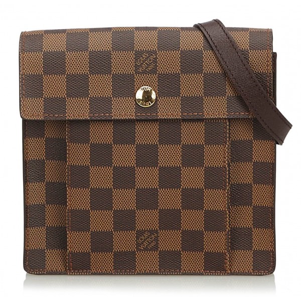 Louis Vuitton Vintage - Damier Ebene Pimlico Bag - Brown - Damier Canvas and Leather Handbag - Luxury High Quality