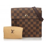 Louis Vuitton Vintage - Damier Ebene Pimlico Bag - Brown - Damier Canvas and Leather Handbag - Luxury High Quality