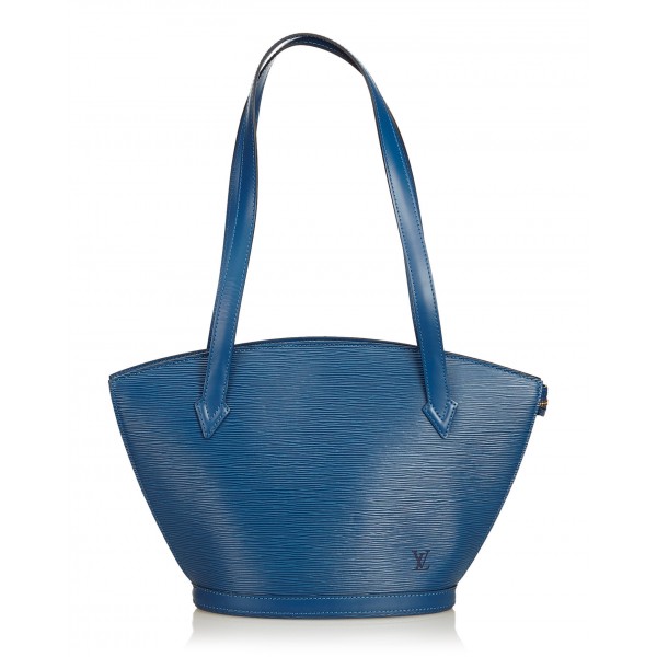 Louis Vuitton Vintage - Epi Saint Jacques PM Bag - Blu - Borsa in Pelle Epi e Pelle - Alta Qualità Luxury