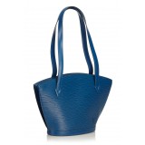 Louis Vuitton Vintage - Epi Saint Jacques PM Bag - Blu - Borsa in Pelle Epi e Pelle - Alta Qualità Luxury