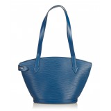 Louis Vuitton Vintage - Epi Saint Jacques PM Bag - Blu - Borsa in Pelle Epi e Pelle - Alta Qualità Luxury