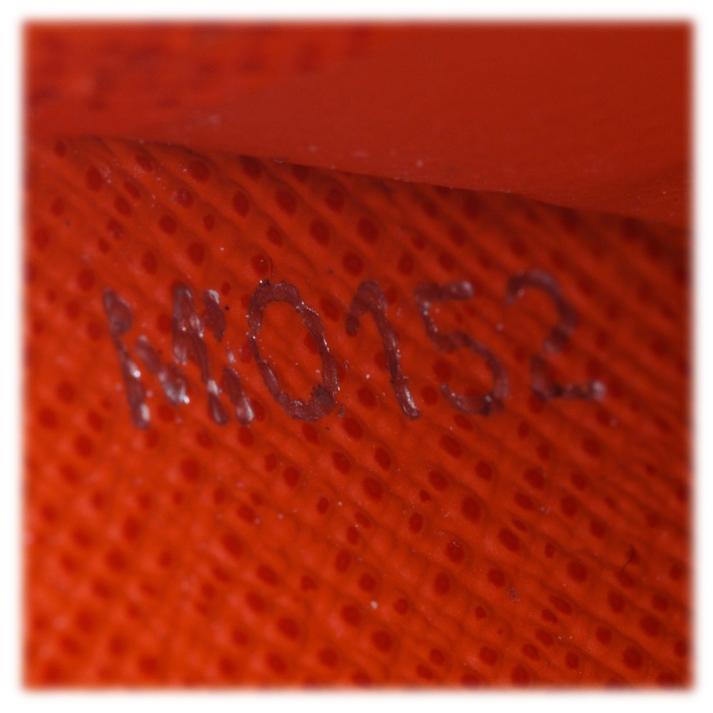 Auth Louis Vuitton Epi Leather Wallet Mandarin Orange M6330H Used