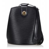 Louis Vuitton Vintage - Epi Cluny Bag - Nera - Borsa in Pelle Epi e Pelle - Alta Qualità Luxury