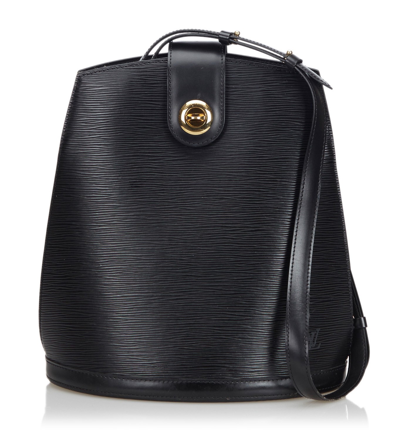 lv black leather handbag