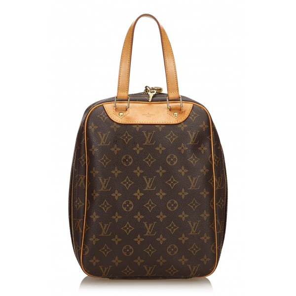 Louis Vuitton Vintage - Monogram Excursion Bag - Marrone - Borsa in Pelle e Tela Monogramma - Alta Qualità Luxury