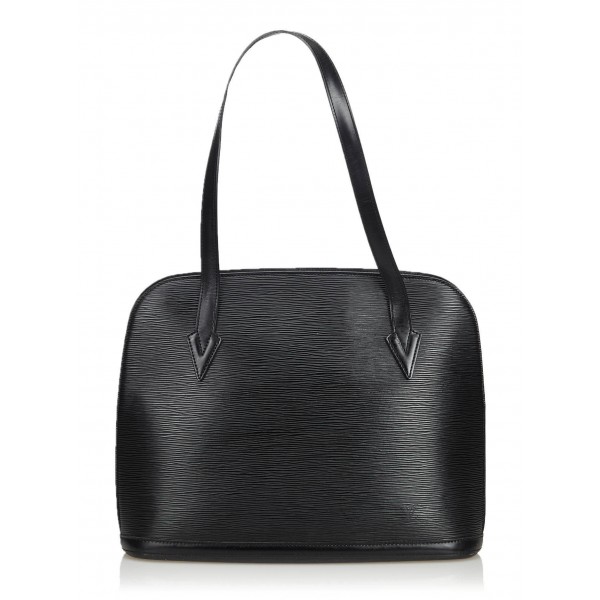 Louis Vuitton Vintage - Epi Lussac Bag - Black - Leather and Epi Leather Handbag - Luxury High Quality