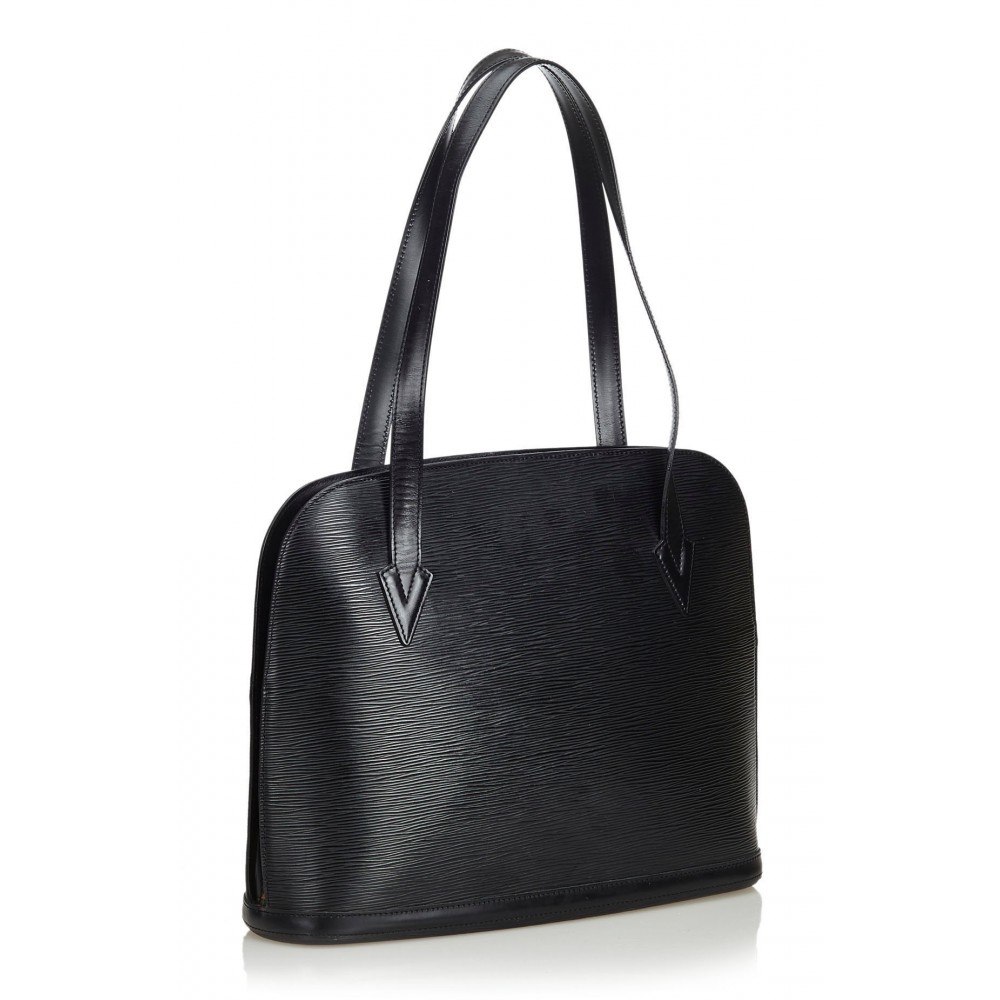 Louis Vuitton Black Epi Leather Lussac Tote Bag Louis Vuitton