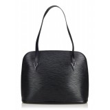 Louis Vuitton Vintage - Epi Lussac Bag - Black - Leather and Epi Leather Handbag - Luxury High Quality