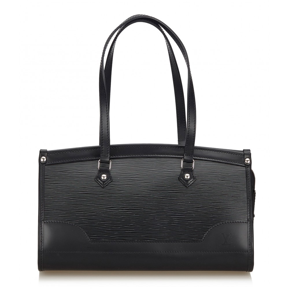 Louis Vuitton Vintage - Epi Madeleine PM Bag - Black - Leather and Epi Leather Handbag - Luxury ...