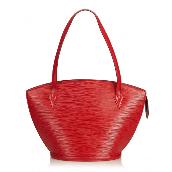 Louis Vuitton Vintage Epi Saint Jacques Long Strap Gm Bag Red Leather And Epi Leather Handbag Luxury High Quality