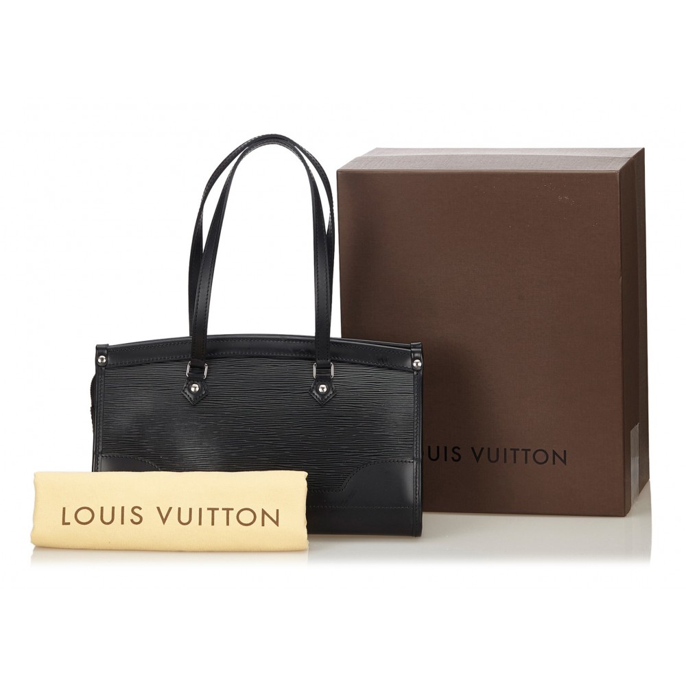 Louis Vuitton Vintage - Epi Madeleine PM Bag - Black - Leather and Epi Leather Handbag - Luxury ...