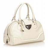 Louis Vuitton Vintage - Epi Bowling Montaigne GM Bag - White Ivory - Leather and Epi Leather Handbag - Luxury High Quality