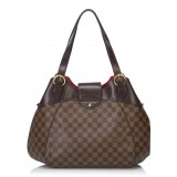 Louis Vuitton Vintage - Damier Ebene Sistina GM Bag - Brown - Damier Canvas and Leather Handbag - Luxury High Quality
